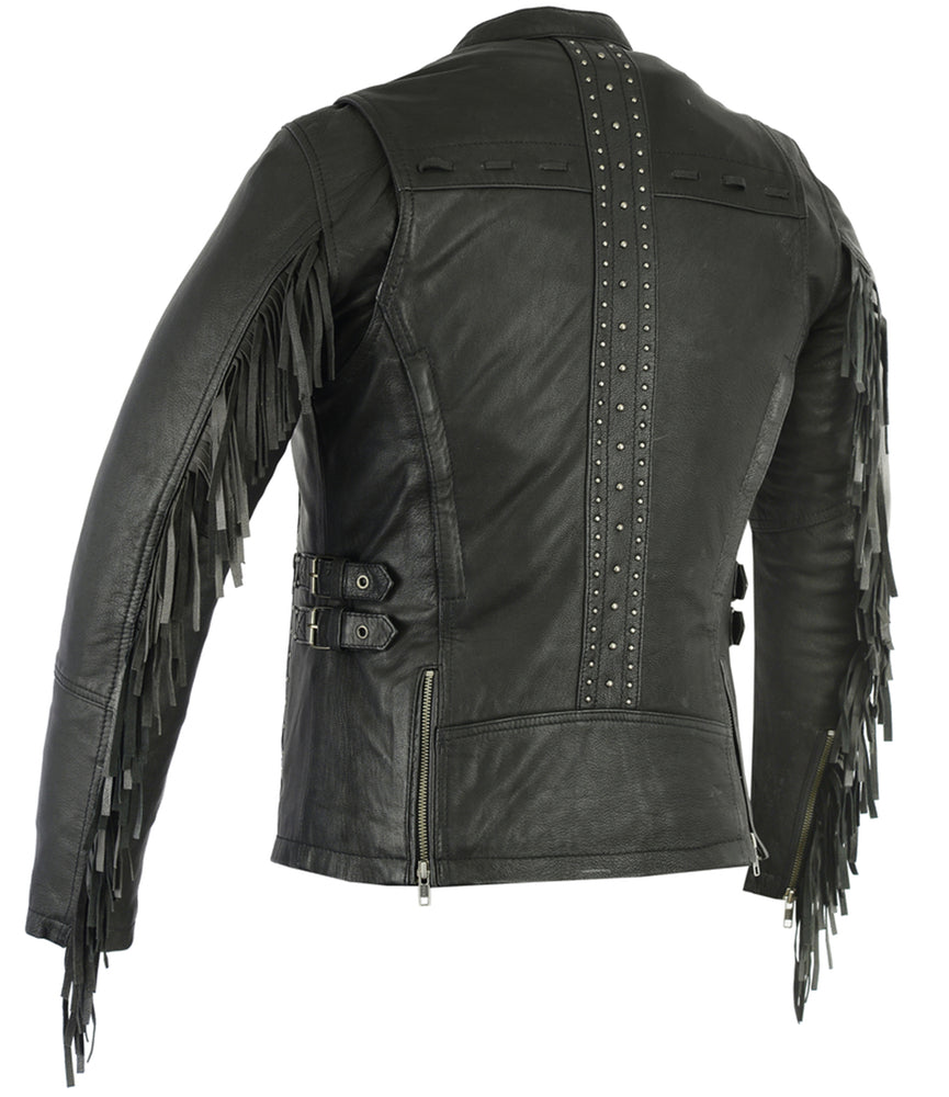 DS Women's Stylish Jacket with Fringe